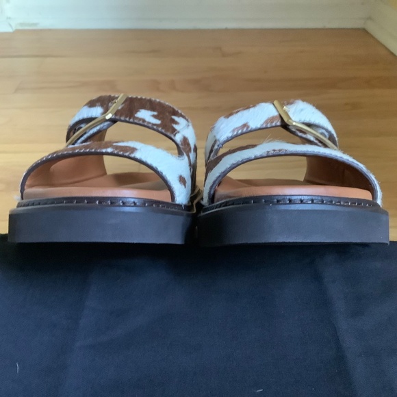 Zadig & Voltaire Cecilia Alpha Cow Sandals SZ 40 - Picture 9 of 16